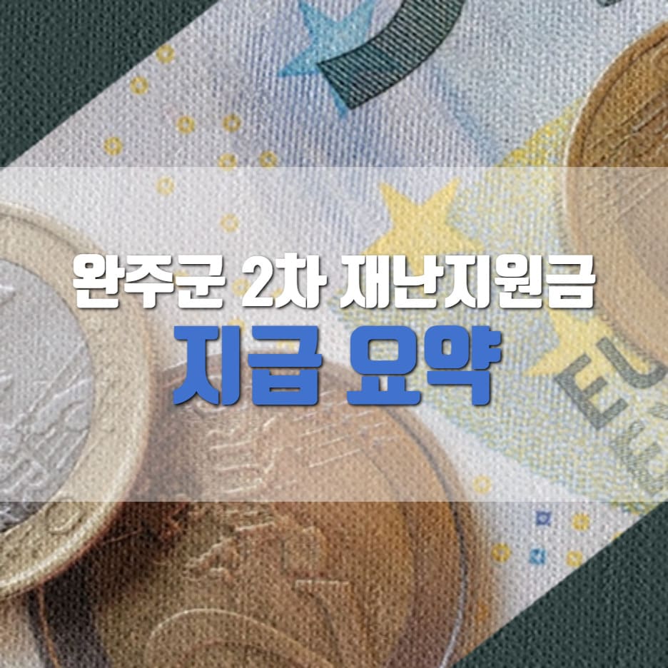 완주군 2차 재난지원금