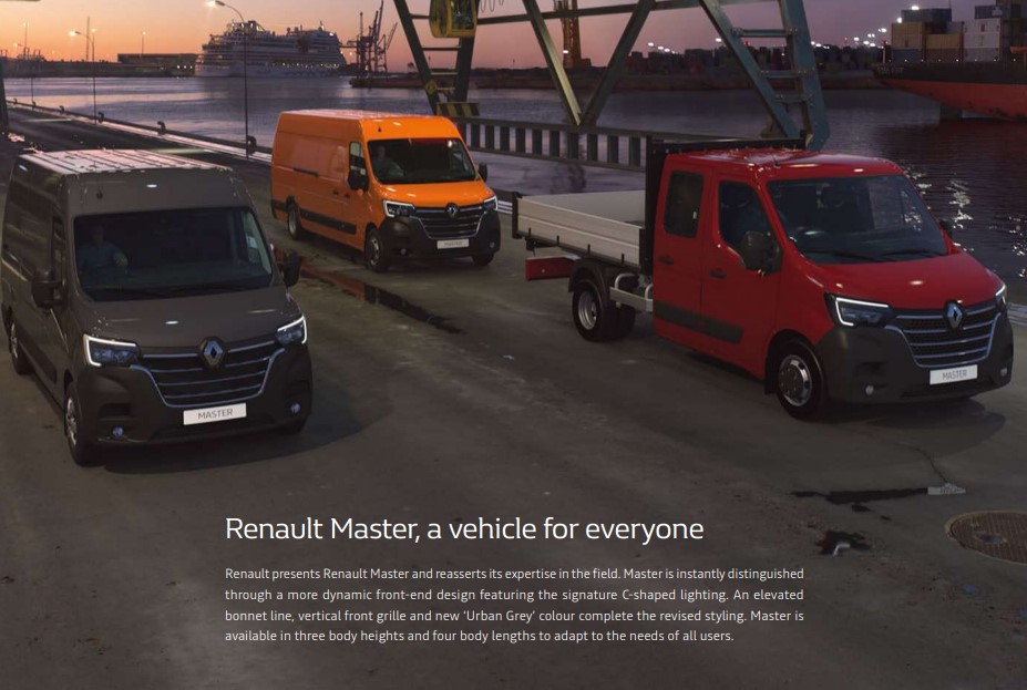 2022 르노(Renault) 마스터 밴(Van) 가격 제원 연비 해외카탈로그