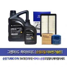터보씬 가솔린엔진오일(5W-30) / 0510000441 / 05100 00441 /순정부품/ 승용차용 엔진오일 /&#44; 1개