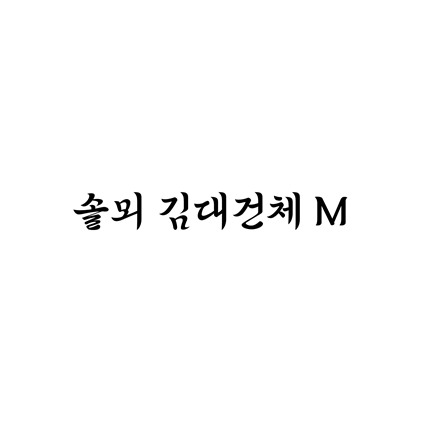  [손글씨체]솔뫼 김대건체 M 폰트 무료 다운로드(제작 : 당진시 X 디자인210)