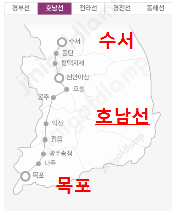 SRT 노선도