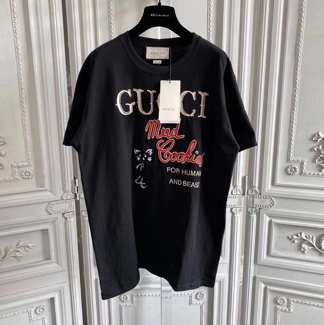  [GUCCI] 구찌 'Mad Cookies' 구찌 매드 쿠키즈 프린트 반팔 티셔츠 615044 XJC0G 1082