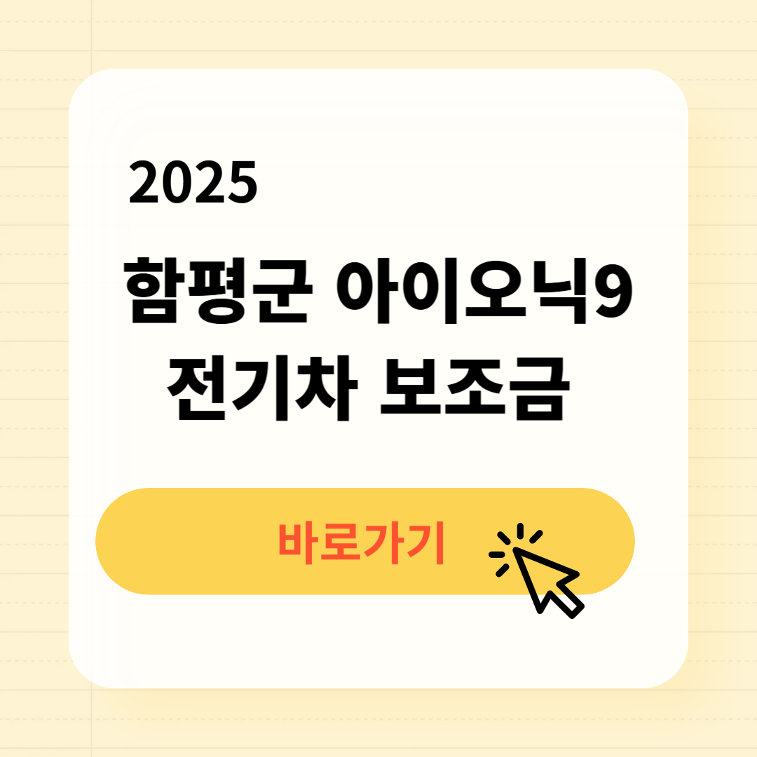 함평군 아이오닉9 전기차 보조금