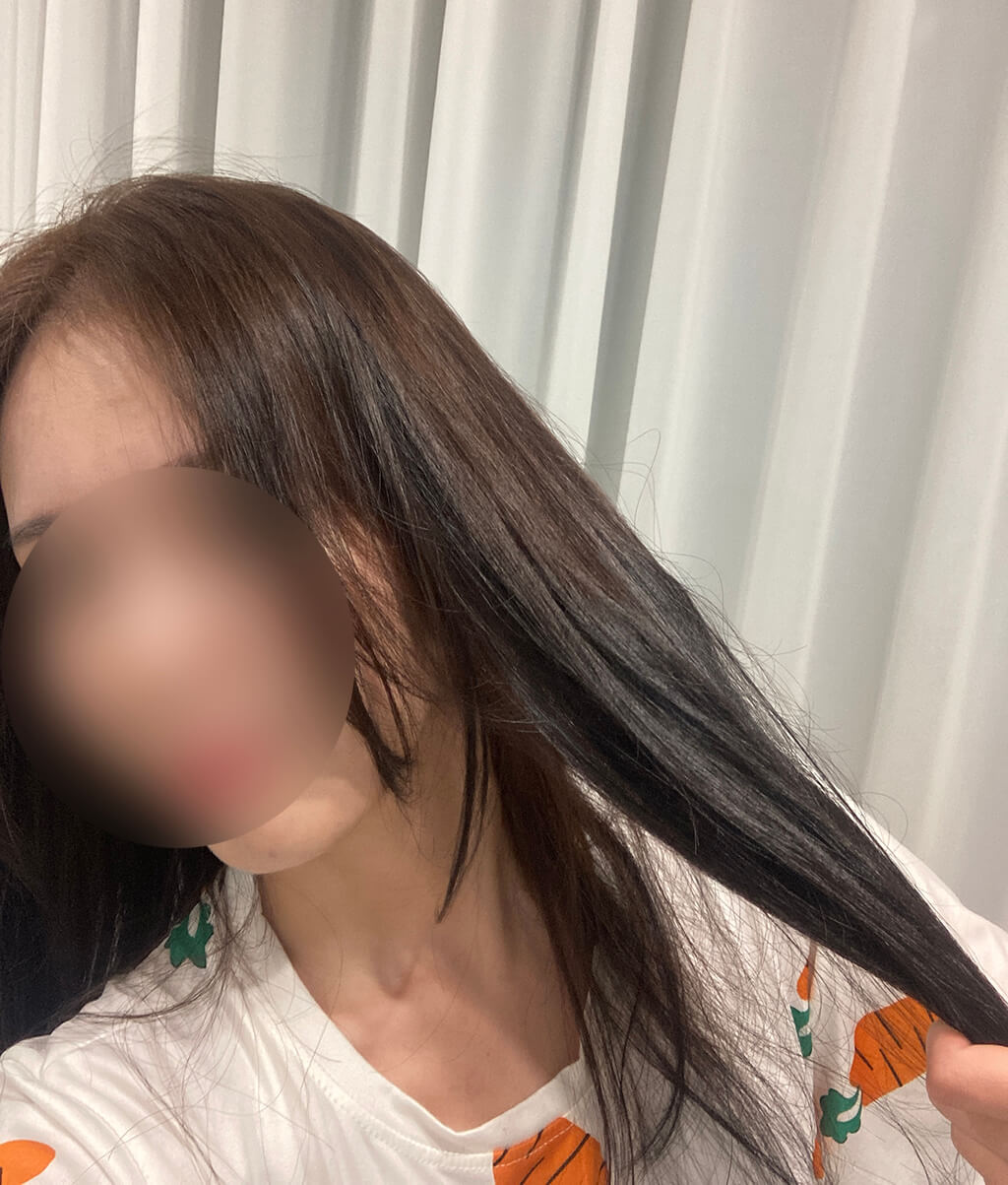 긴머리-염색후-블랙안빠진모습