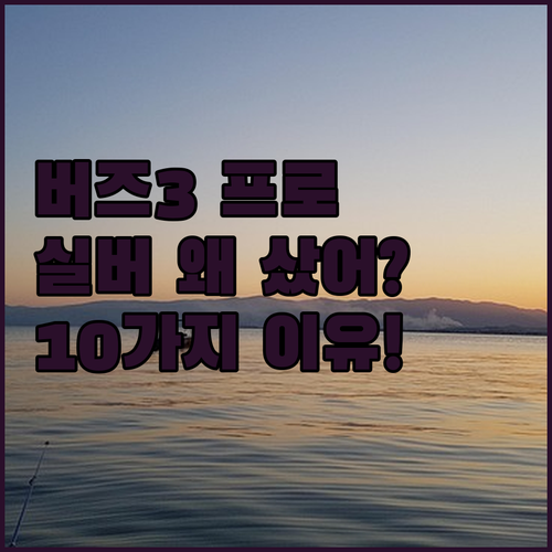 갤럭시 버즈3 프로 실버, 왜 샀냐고