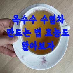  옥수수 수염차 만드는 법 효능도 알아보자
