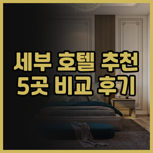 세부 호텔 예약 고민 끝! 래디슨 블