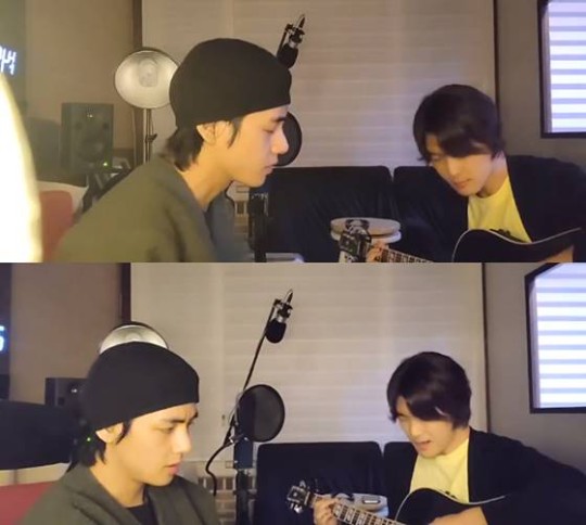  방탄소년단 뷔 '즉석 작곡 배틀' 방콕챌린지 동참, 감성 적신 꿀보이스