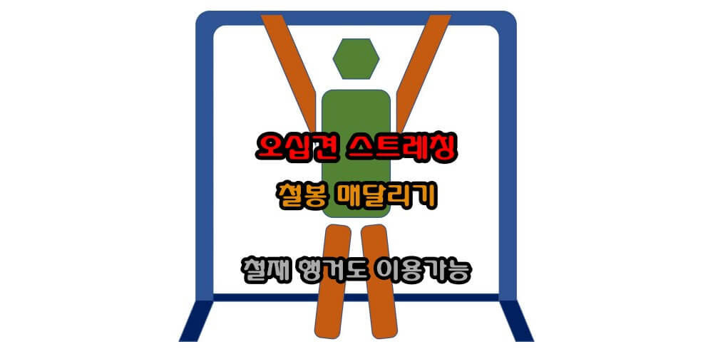  오십견 치료 및 운동 방법 - 철봉 매달리기