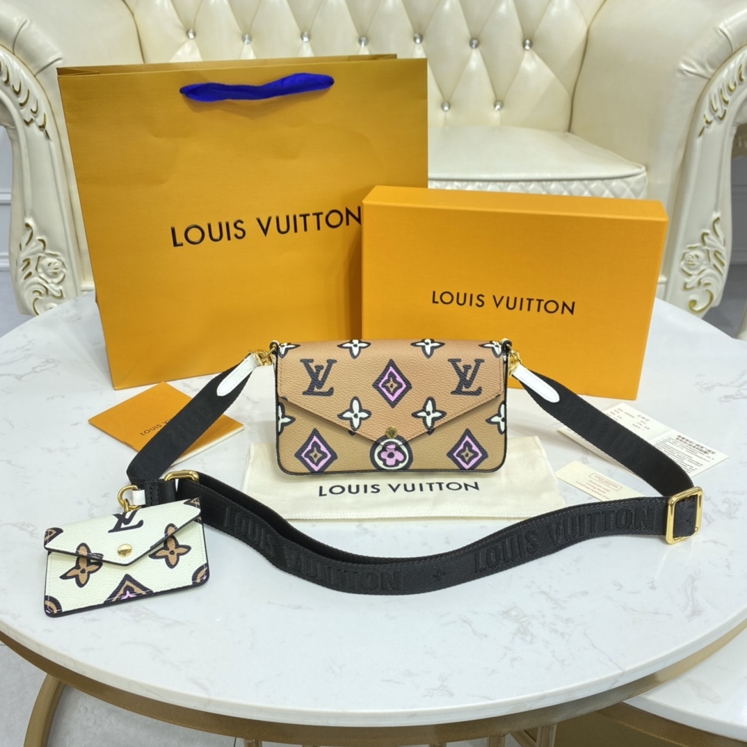  [LOUIS VUITTON] 루이비통 펠리시 스트랩 & 고 M80695