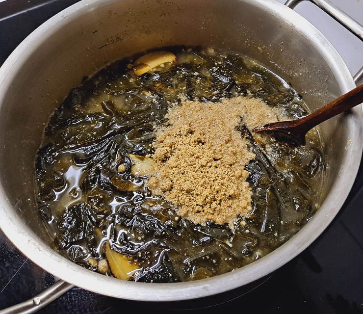 미역국 끓이는 방법 쫄깃~ 표고버섯 들깨미역국 고기없이 13
