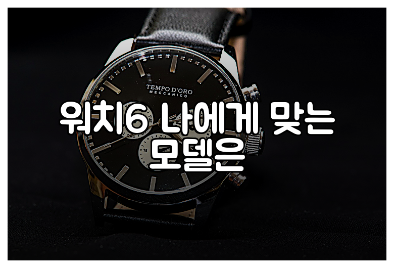 워치6 나에게 맞는 모델은