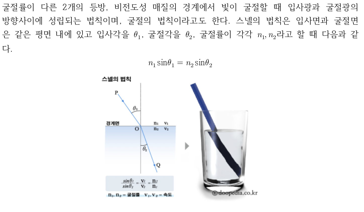 일반물리학 실험 보고서 9 - 스넬의 법칙