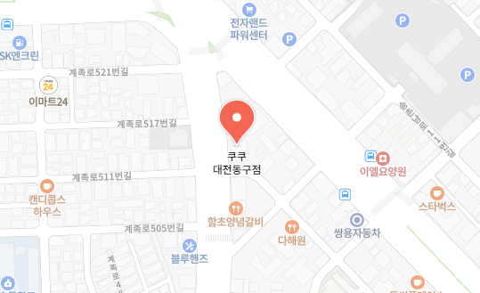 쿠쿠 대전동구점 위치 이미지