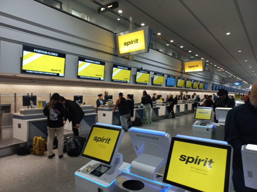 スピリット航空のカウンター