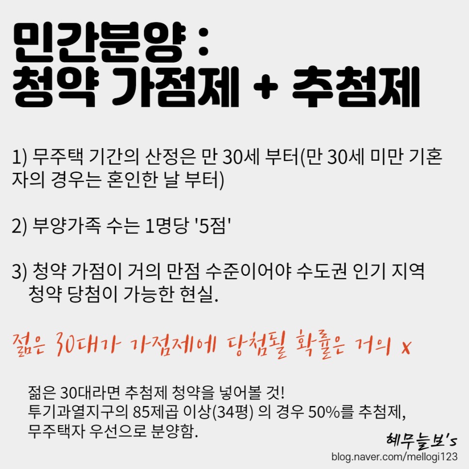 젊은 공공) 2030대는 청약을 노리지말자.. 2