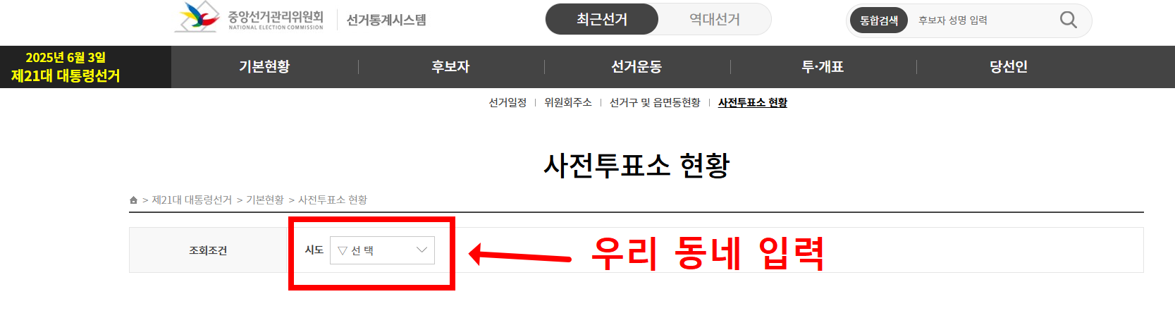 대선 사전투표 가이드
