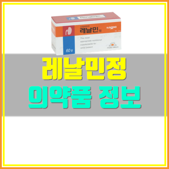  레날민정 효능 부작용 복용법