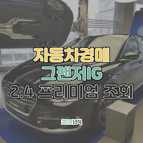  대법원 자동차 경매 그랜저IG 2.4 프리미엄 2019년형