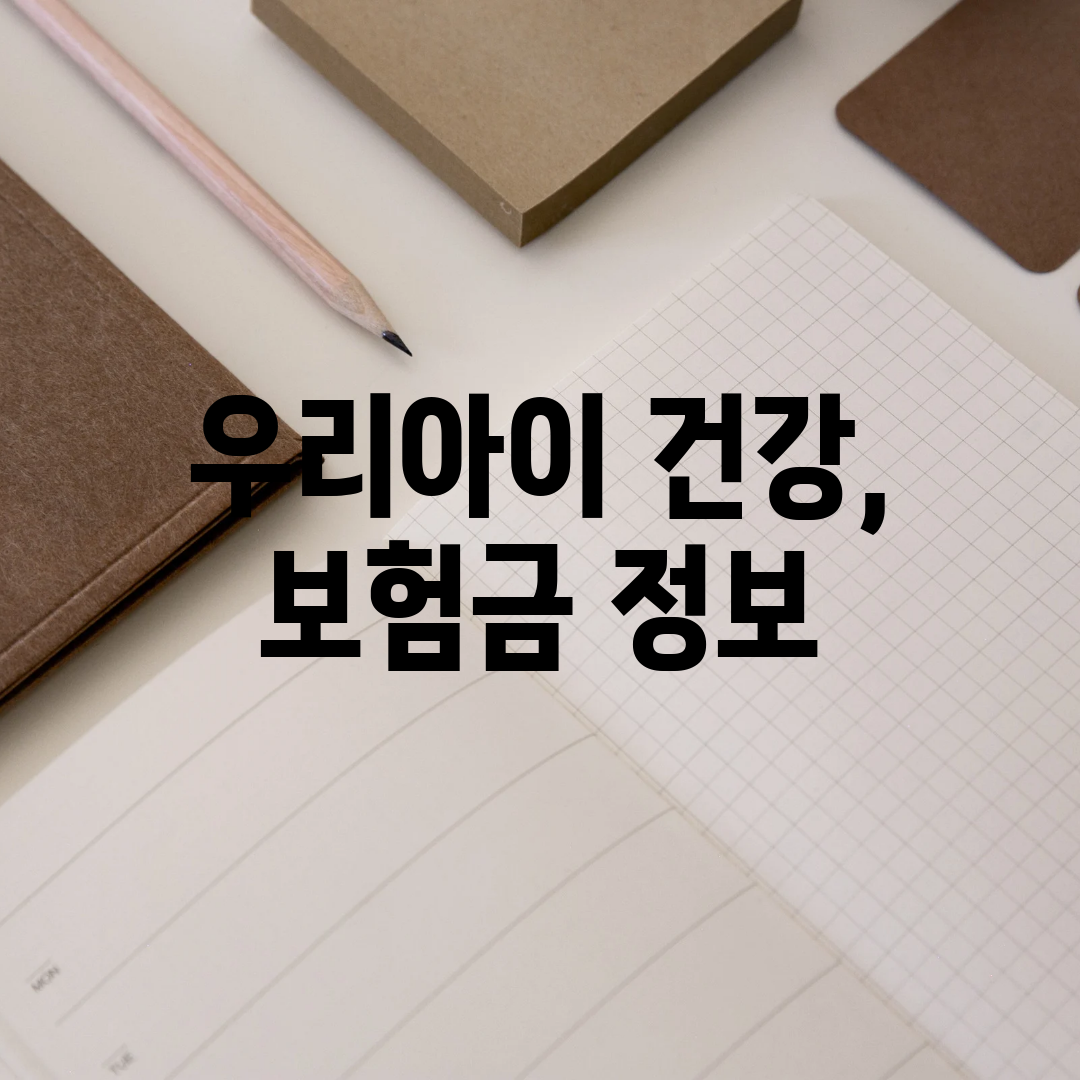 우리아이 건강, 보험금 정보