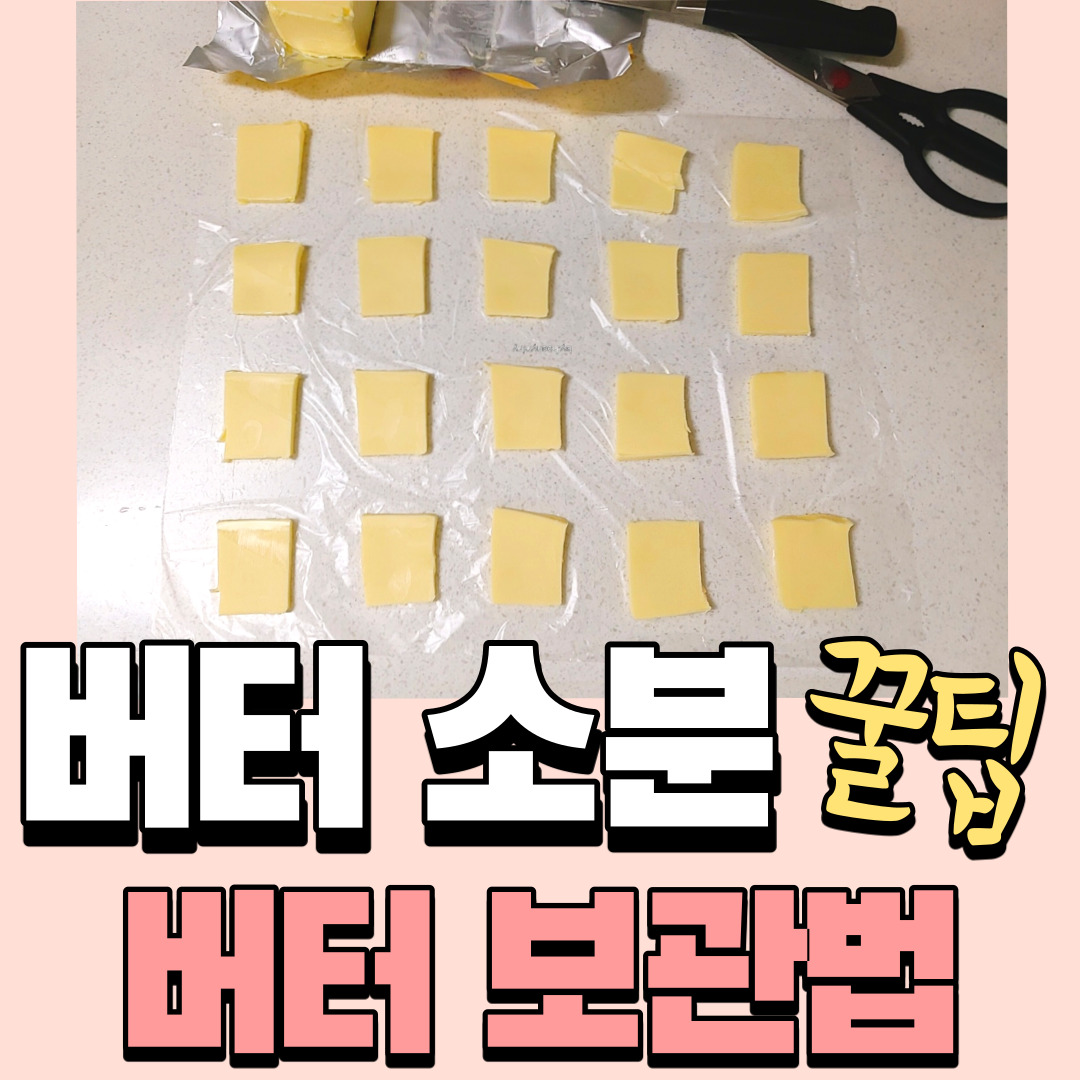  "버터 소분" 간단방법 추천 / 버터 냉장? 냉동? 보관방법, 프레지덩 무염버터 추천