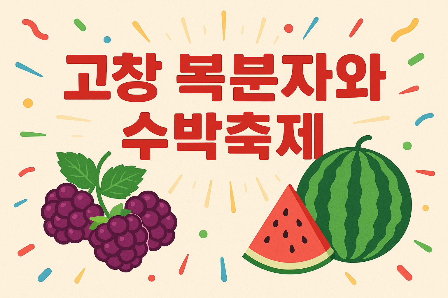 고창 복분자와 수박축제