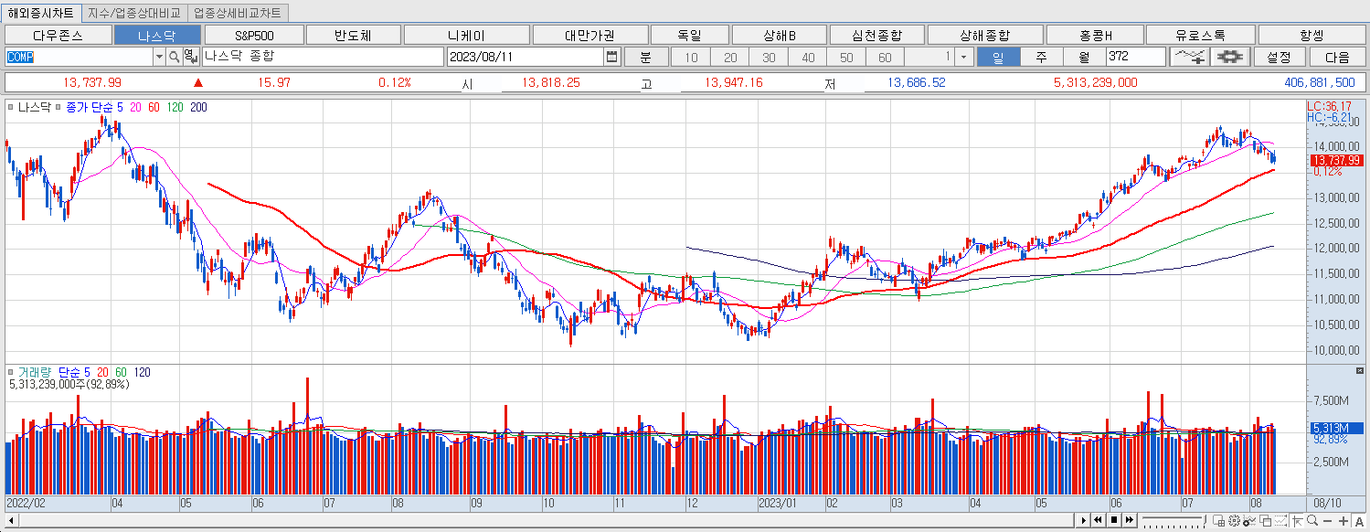 8.11 나스닥 마감