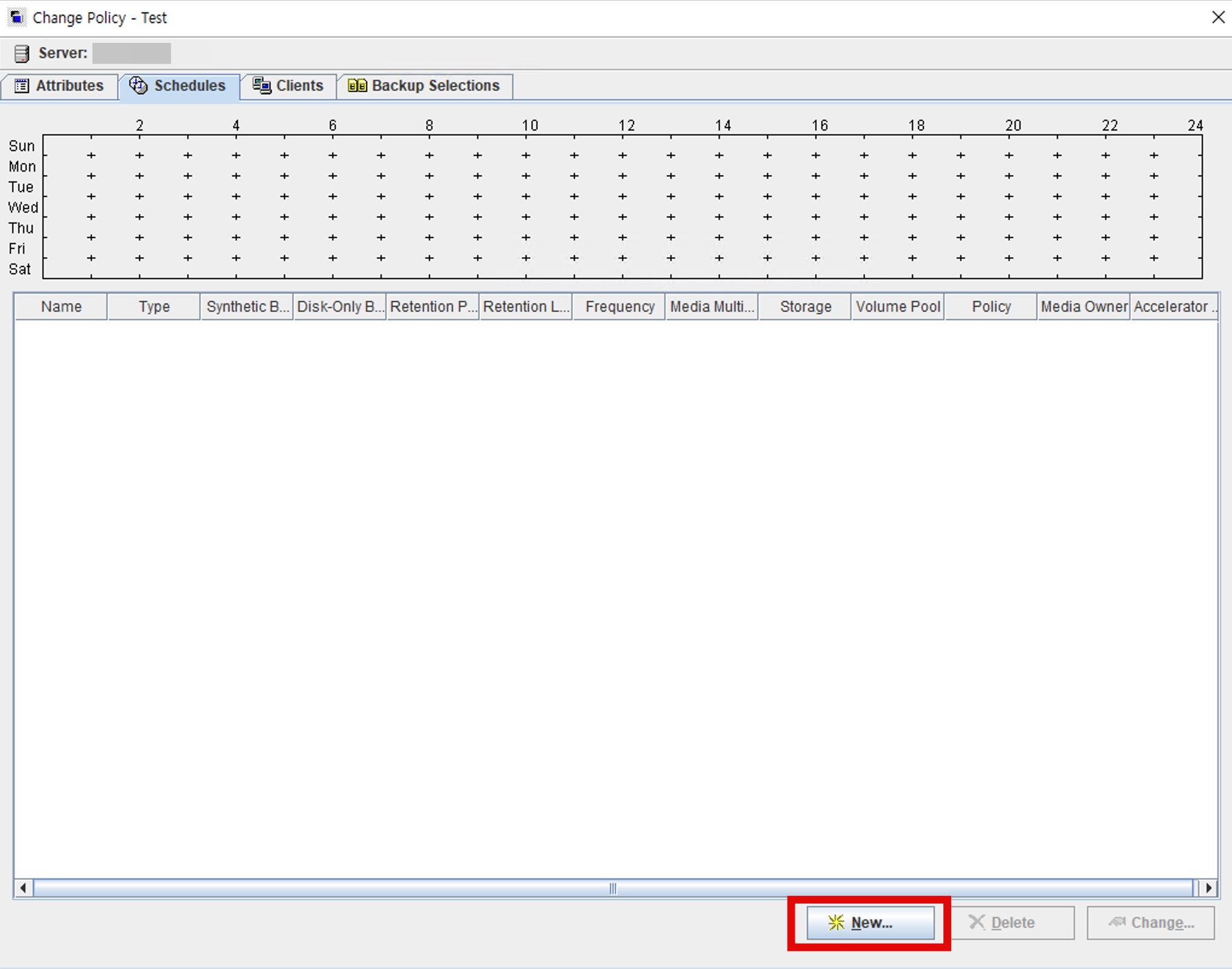 Netbackup Policy 백업 스케줄 생성