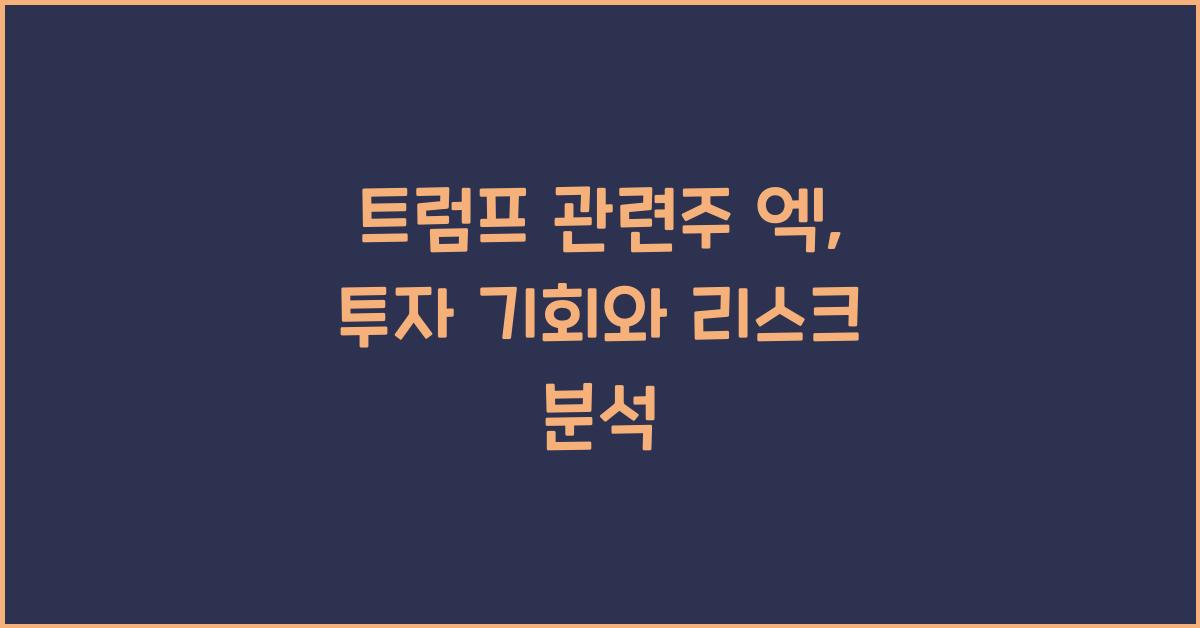 트럼프 관련주 엑