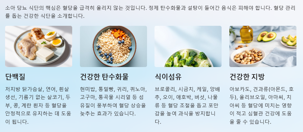 건강한 식단 관리