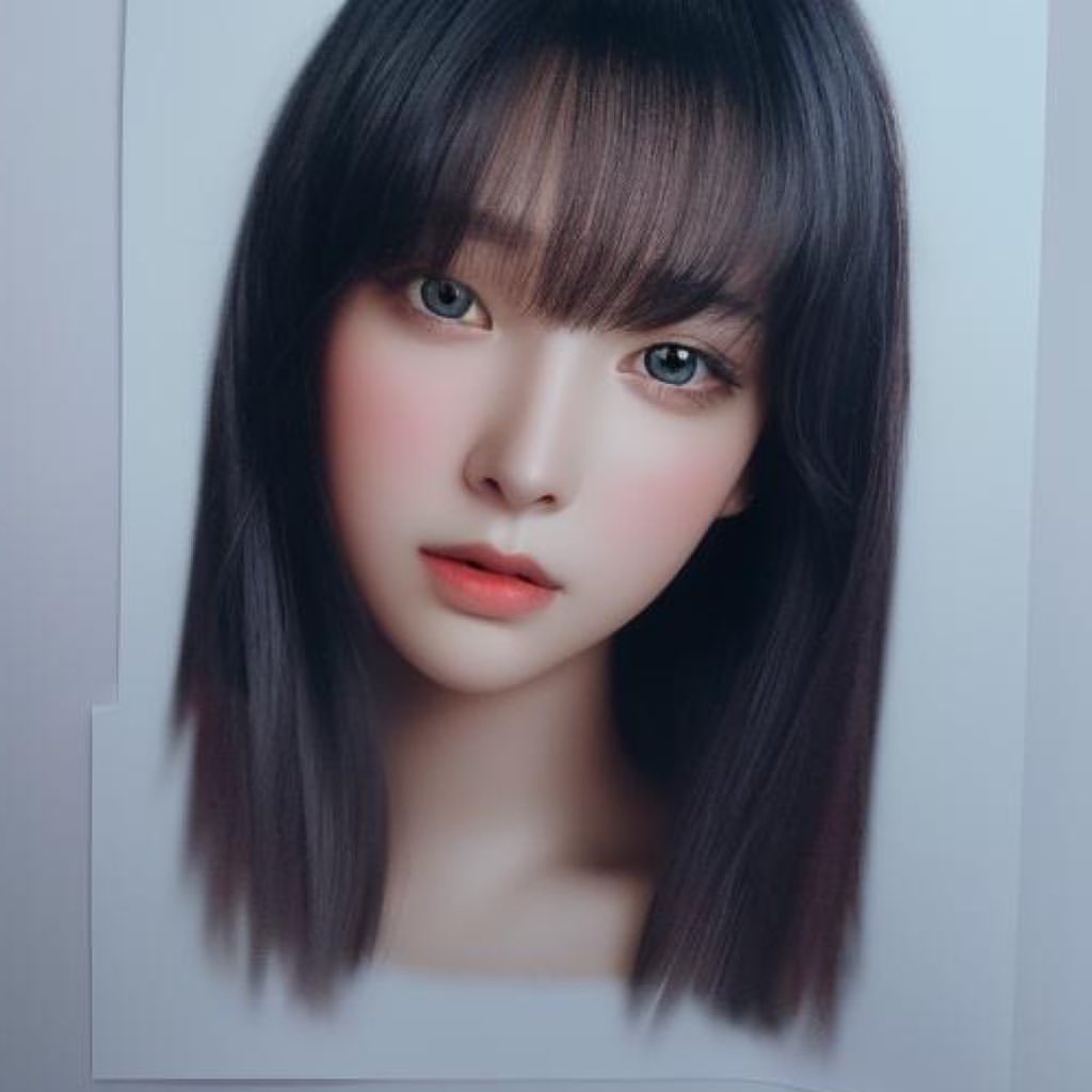  AI프로그램으로 돌린 강인경 사진