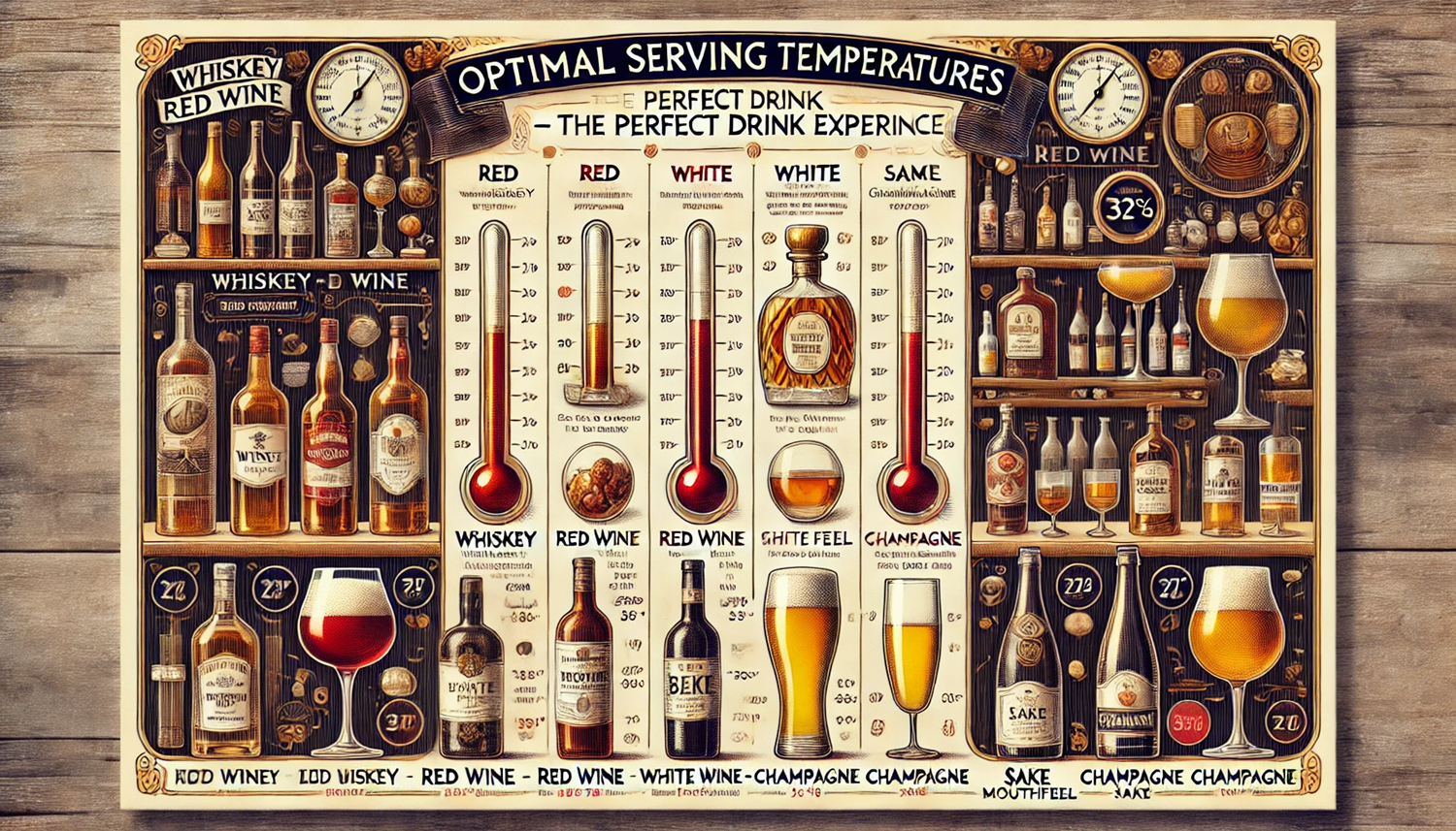 이 술, 몇 도가 적당할까? 주류별 최적의 음용 온도 가이드