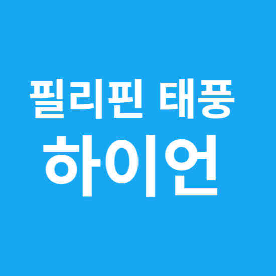 필리핀 태풍 하이언