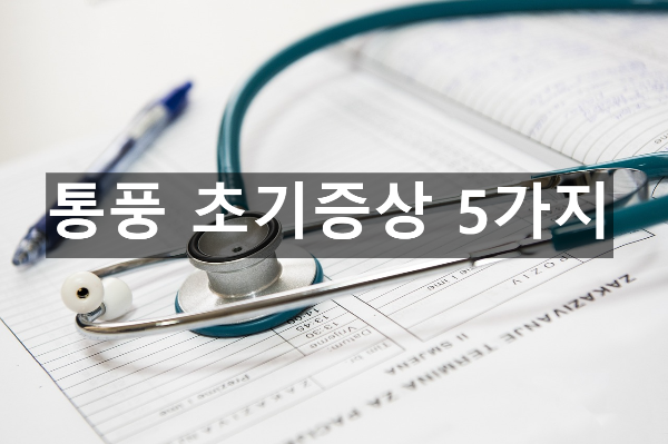  통풍 초기증상 5가지