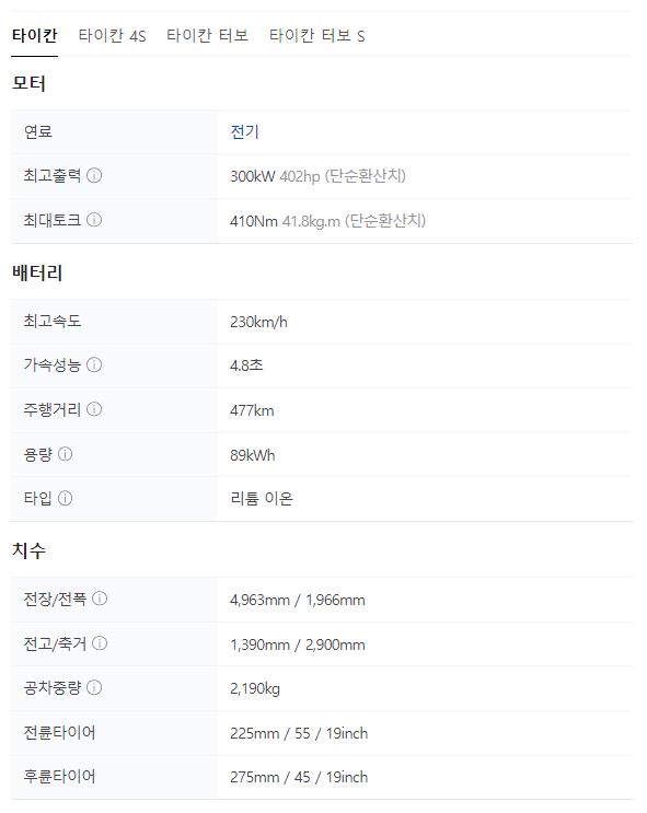 2025 포르쉐 타이칸 스포츠 투리스모