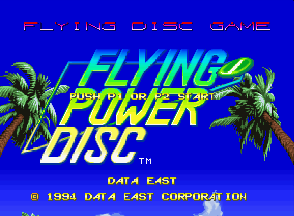  (데이터 이스트) 플라잉 파워 디스크 - フライングパワーディスク Flying Power Disc (네오지오 CD ネオジオCD Neo Geo CD - iso 파일 다운로드)
