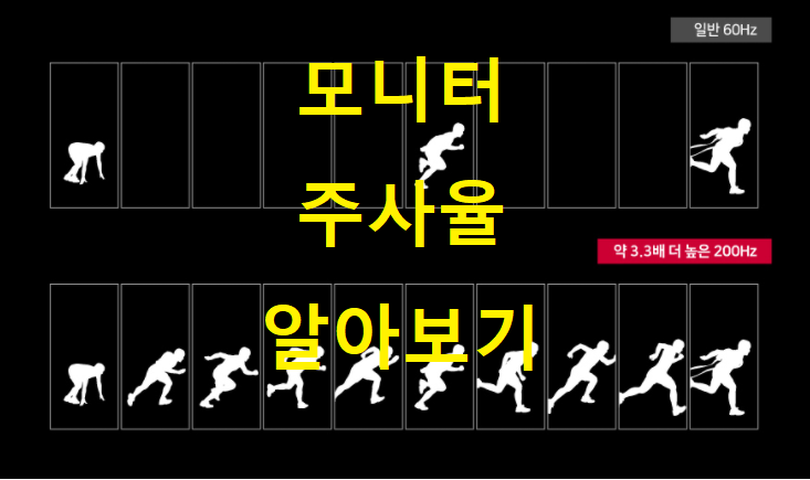  60Hz, 144Hz? 어려운 모니터 주사율 한 번에 정리해 봅니다.