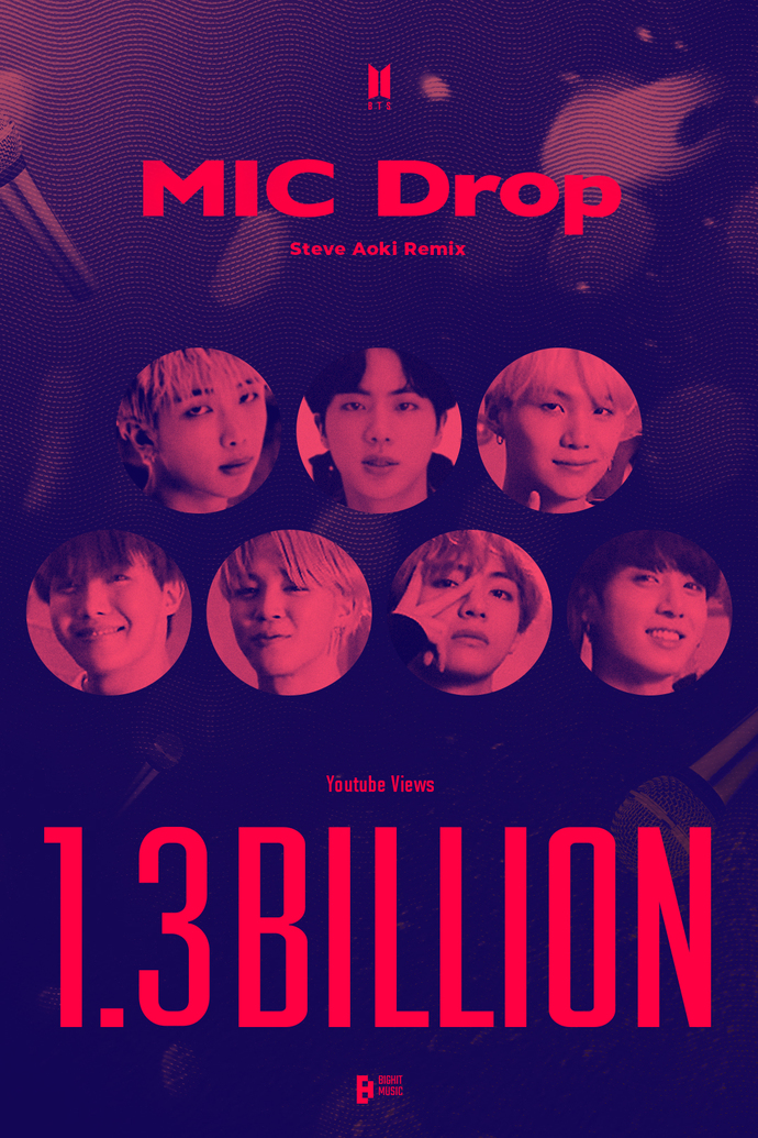  BTS 13억뷰, MIC DROP으로 13억뷰 돌파