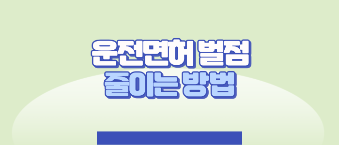 운전면허-벌점