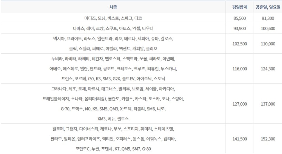 배타고 제주도 아리온제주호 (주)남해고속 제주도 차량선적 비용, 24