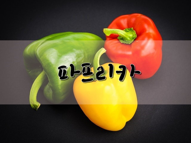  비타민의 으뜸, 파프리카의 효능을 알아 봅시다.