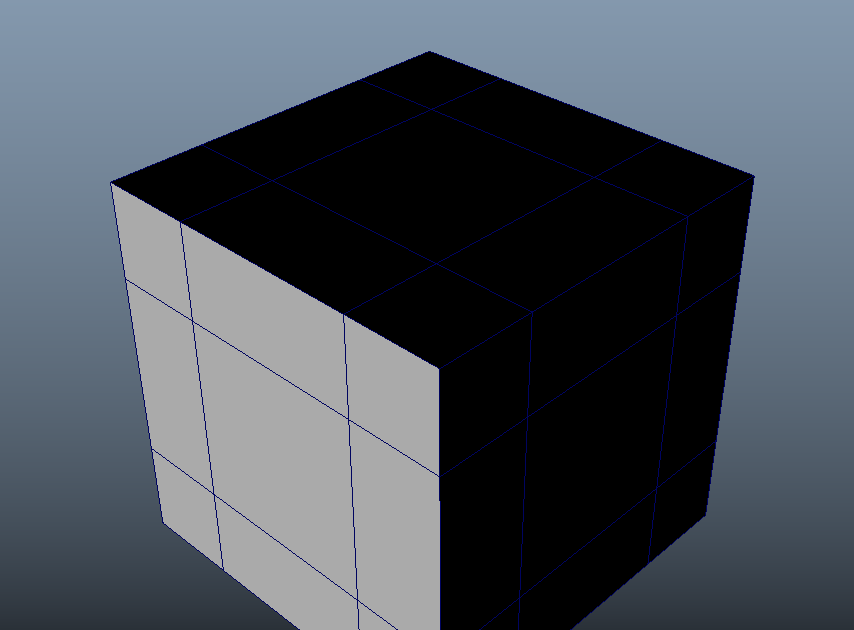 라이트에 의해 어두운 면이 증가한 이미지