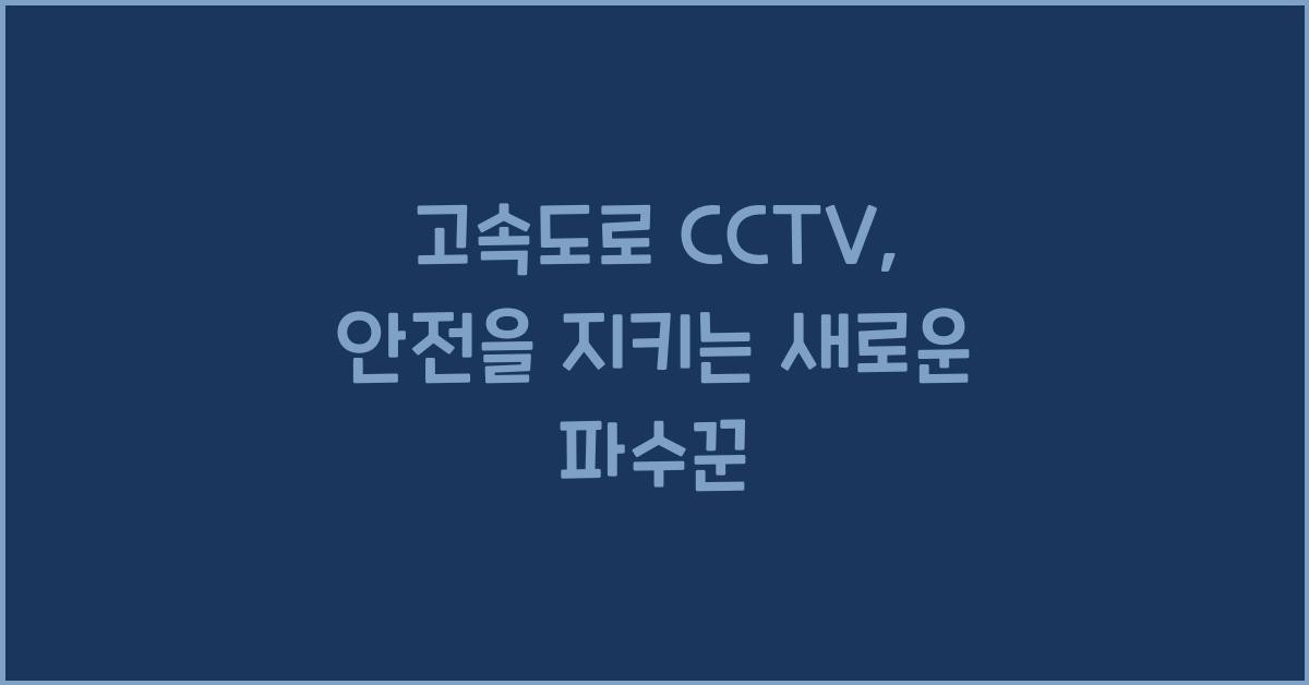 고속도로 cctv