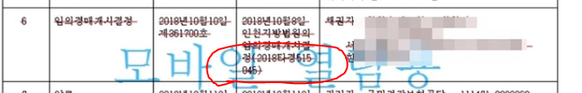 등기부등본 - 임의경매 개시 결정