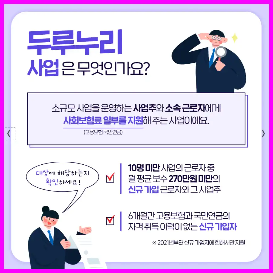 두루누리 지원금 조회, 지원 대상 확인과 신청 방법 완벽 정리