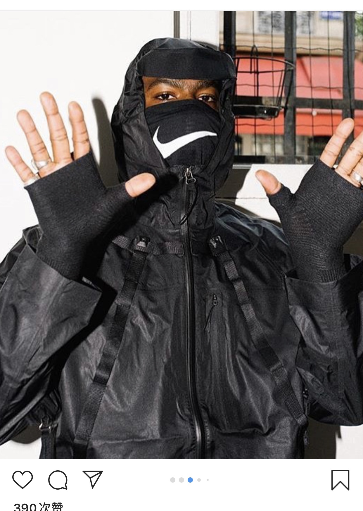  [NIKE x MMW] 나이키 X MMW 롱 파카 블랙 다운 필 자켓 AR5610-010