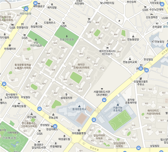 래미안크레시티 학군