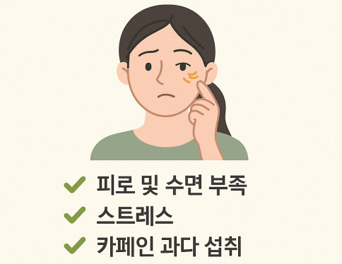 눈 밑 떨림의 원인