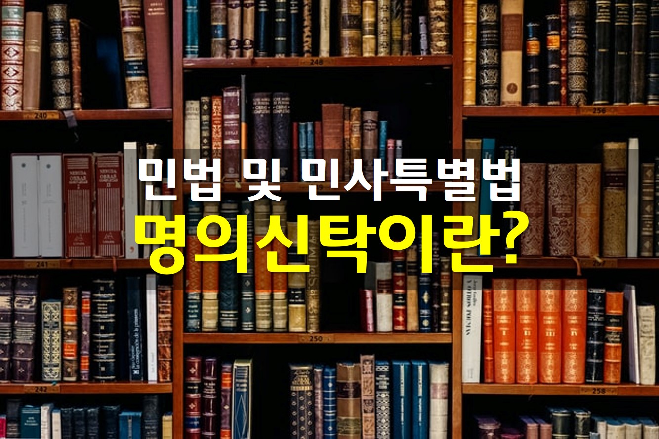  민사특별법 부동산 실권리자명의 등기에 관한 법률 / 명의신탁