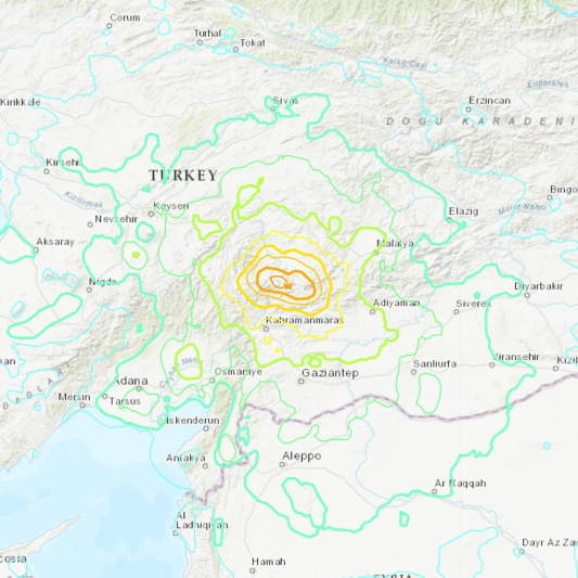 터키 2차지진 위치